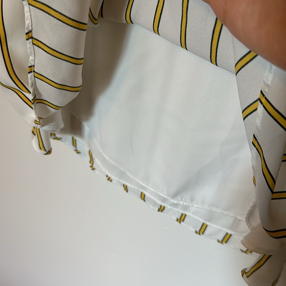 RW&CO Stripped V-Neck Silky Crepe Cami - Picture 5 of 7